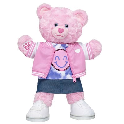 Pink Cuddles Teddy Bear Varsity Jacket Gift Set