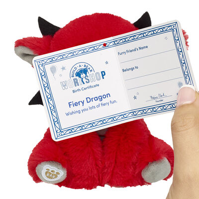Build-A-Bear Mini Beans&reg; Fiery Dragon Plush