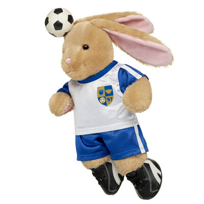 Pawlette&trade; Bunny Plush Blue Soccer Gift Set with Soccer Ball