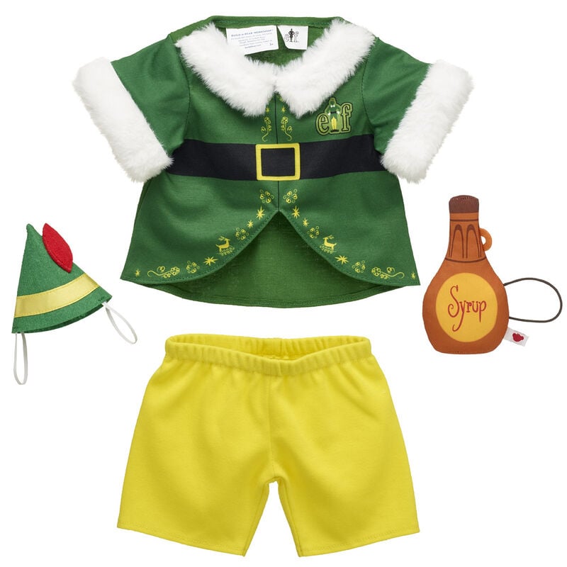 Online Exclusive Buddy the Elf™ Costume and Syrup Wristie Bundle - Build-A-Bear Workshop®