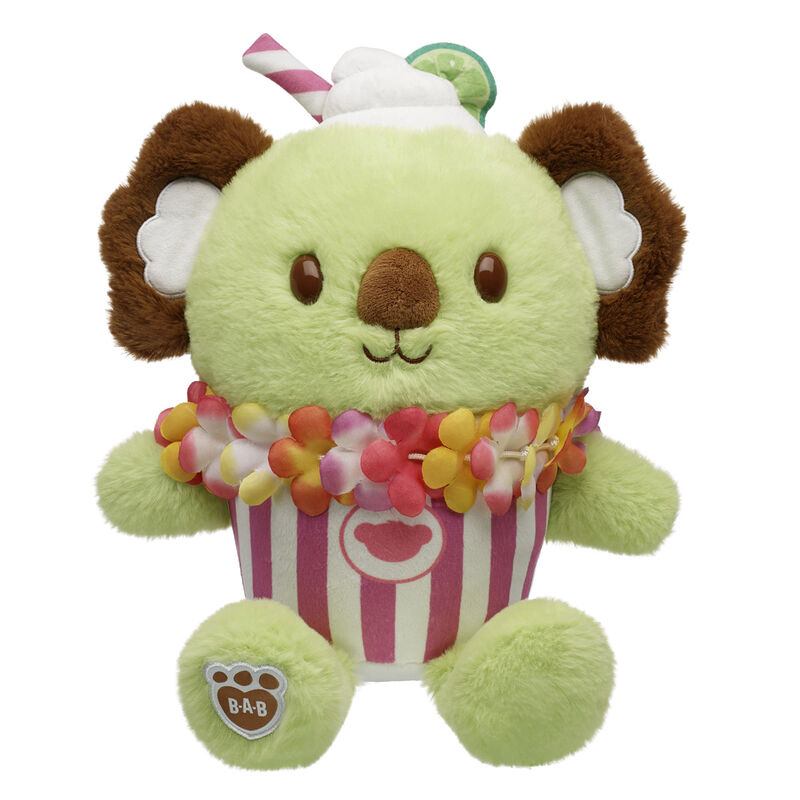Coconut Lime Koala Slushie Plushie with Lei Necklace plush by Build-A-Bear