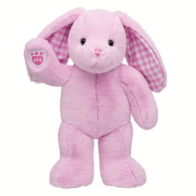Pink Gingham Pawlette&trade; Bunny Plush