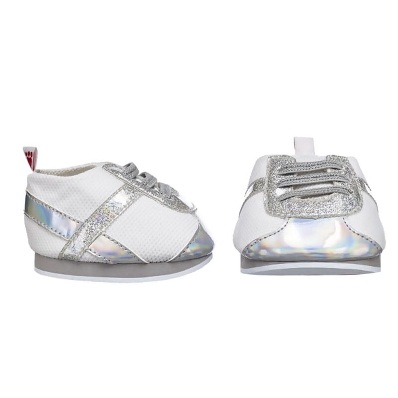 Silver Stripes Athletic Shoes