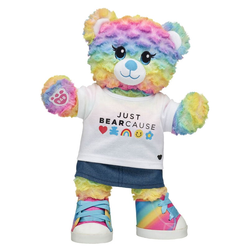 Rainbow Party Teddy Bear "Just Bearcause" Gift Set - Build-A-Bear Workshop&reg;