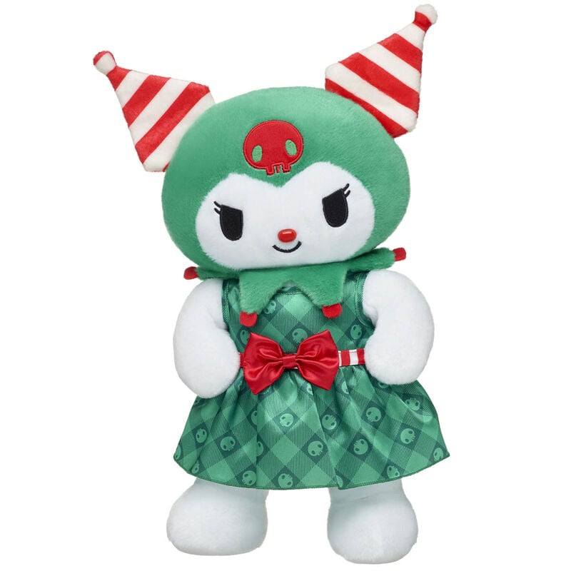 Sanrio® Hello Kitty® and Friends Candy Cane Kuromi™ Plush with Holiday Dress - Build-A-Bear Workshop®