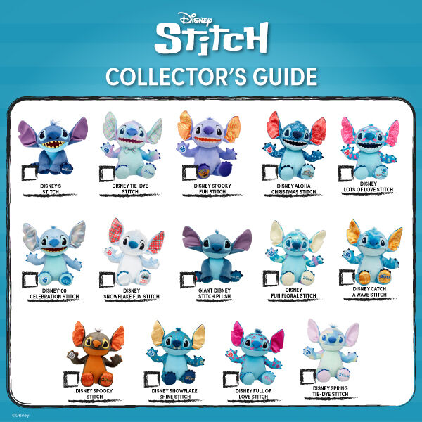 Disney Spring Tie-Dye Stitch Plush