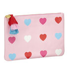 Pink Hearts Cosmetic Bag Pouch