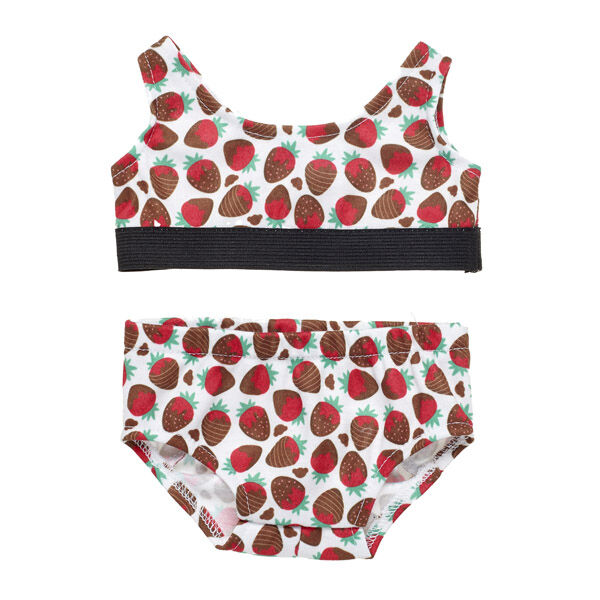 Chocolate Covered Strawberry Underwear Set