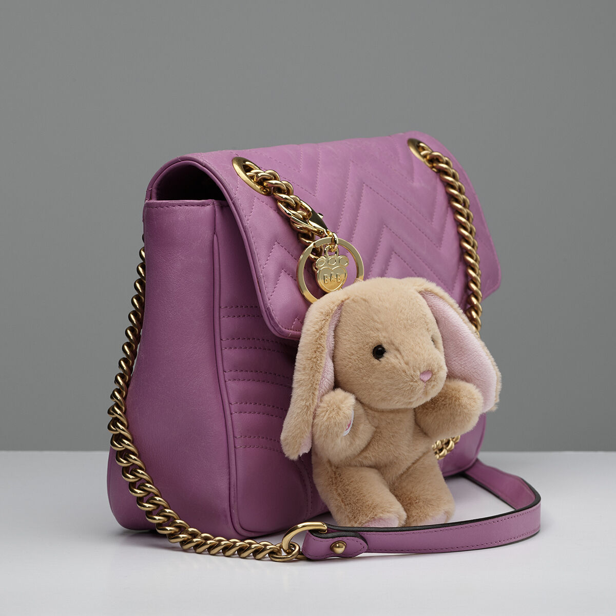 Pawlette™ Bunny Plush Bag Charm