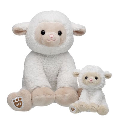 Lamb Stuffed Animal with Swirly Clouds Lamb Mini Bean&reg;