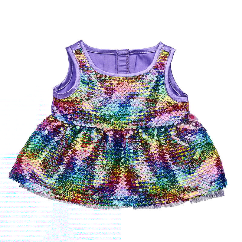 Reversible Rainbow Sequin Dress