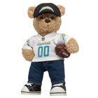 Timeless Teddy Bear with Los Angeles Chargers Jersey, Hat, and Football - Build-A-Bear Workshop&reg;