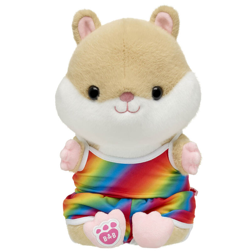 Hamster Stuffed Animal with Rainbow Romper Gift Set - Build-A-Bear Workshop®
