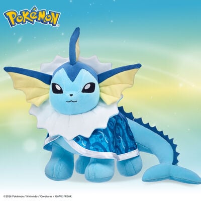 Pok&eacute;mon Vaporeon Plush Bundle