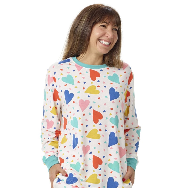 Build-A-Bear Pajama Shop™ Colorful Hearts PJ Top - Adult