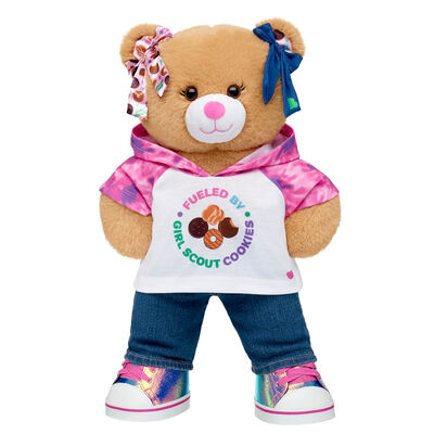 Girl Scout Cookie&trade; Teddy Bear Hoodie Gift Set with Bows