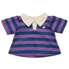 Navy and Purple Stripe Polo Dress for Stuffed Animals - Build-A-Bear Workshop&reg;