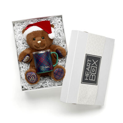 Christmas Cheer Teddy Bear with Swig Mug Tumbler
