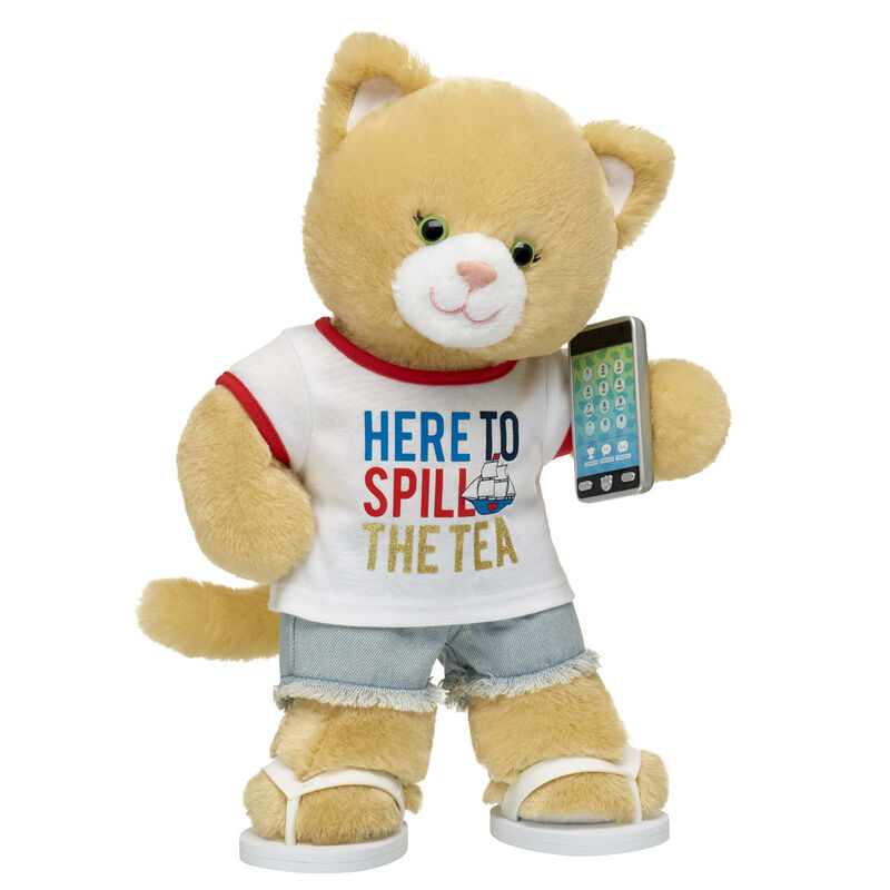 Jennifur Plush Cat Spill the Tea Gift Set  - Build-A-Bear Workshop&reg;