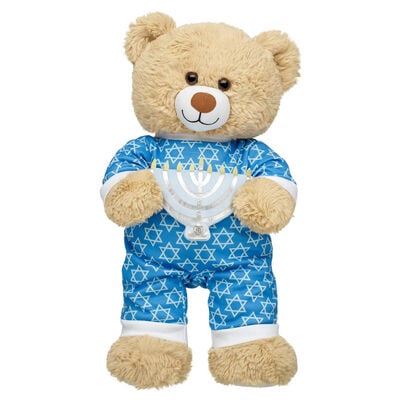 Cuddly Brown Teddy Bear Hanukkah Gift Set