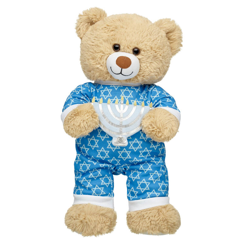 Online Exclusive Cuddly Brown Teddy Bear Hanukkah Gift Set