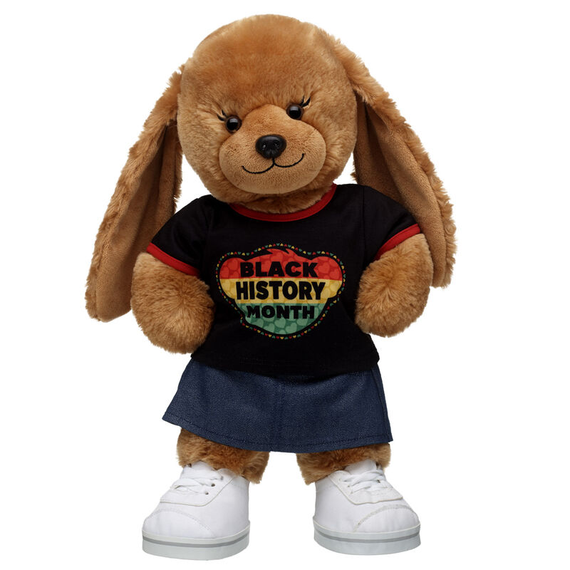Online Exclusive Barkleigh Dog Stuffed Animal Black History Month Gift Set by Build-A-Bear