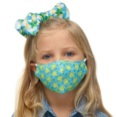 Child-Size Spring Green Frog Face Mask