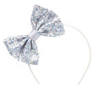 Silver Sequin Bow Headband