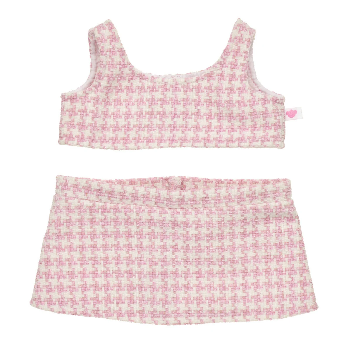Pink Check Tweed Outfit