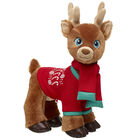Santa's Reindeer Stuffed Animal Snowflake Pajamas Gift Set 