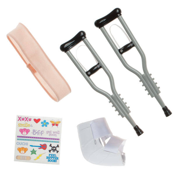 Silver Crutches Set 5 pc. BuildABear®