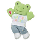 Spring Green Frog Stuffed Animal Happy Easter Gift Set with Carrot - Build-A-Bear Workshop®