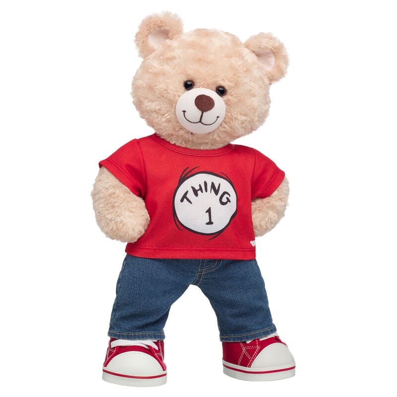 Happy Hugs Teddy Bear The Cat in the Hat Thing 1 Gift Set
