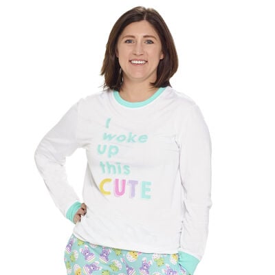 Build-A-Bear Pajama Shop™ "I Woke Up This Cute" PJ Top - Adult 