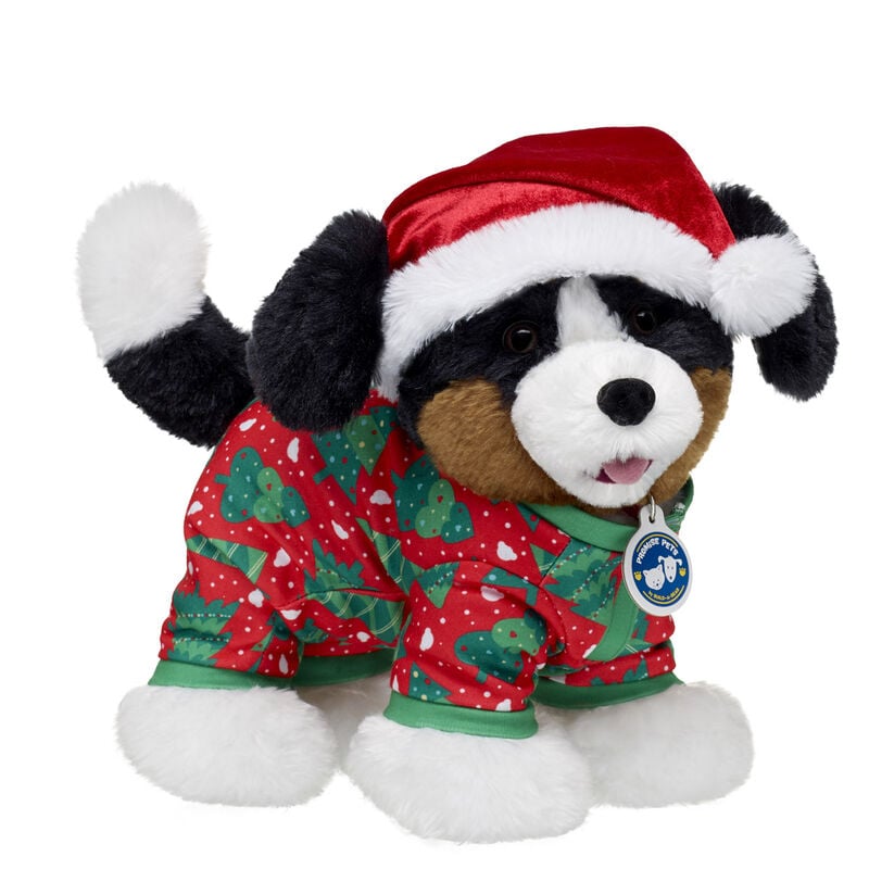 Promise Pets™ Bernese Mountain Dog Stuffed Animal Santa Gift Set - Build-A-Bear Workshop