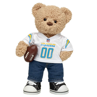 Los Angeles Chargers Timeless Teddy Bear Football Gift Set