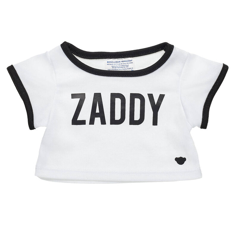 Online Exclusive "Zaddy" T-Shirt for Stuffed Animals - Build-A-Bear Workshop®