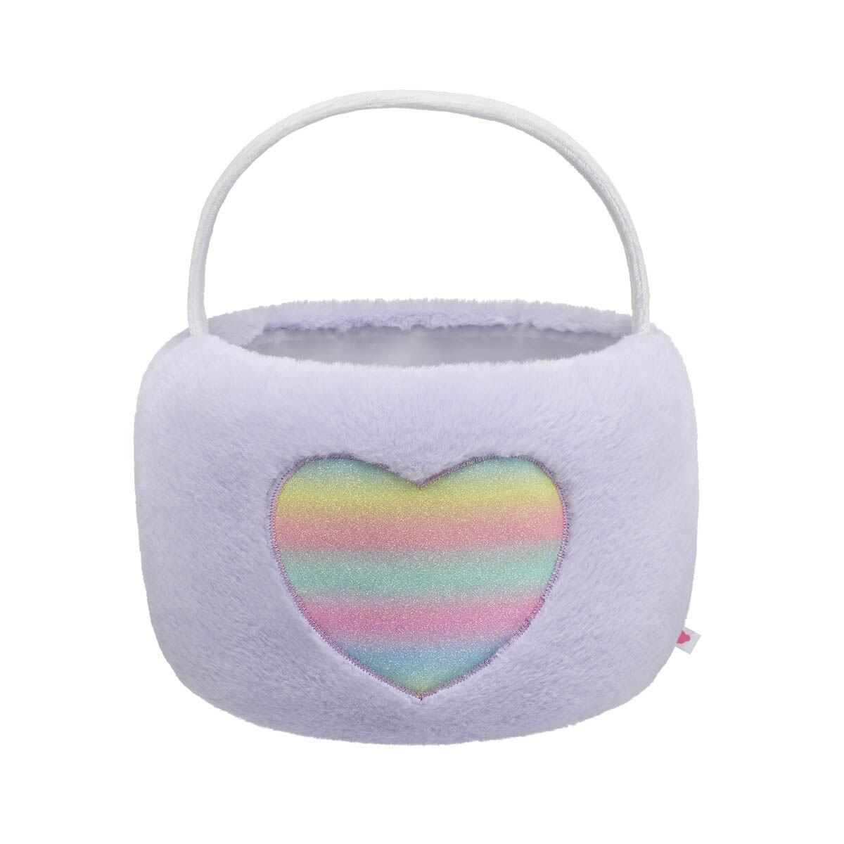 Purple Pastel Heart Easter Basket