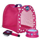 Promise Pets™ Pink Pet Carrier, Bowl and Brush Gift Set