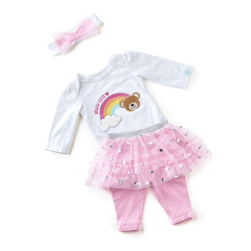Pink Baby Tutu Outfit - Size 3 Months
