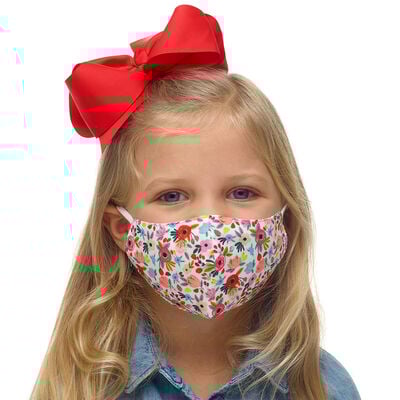 Child-Size Flower Face Mask