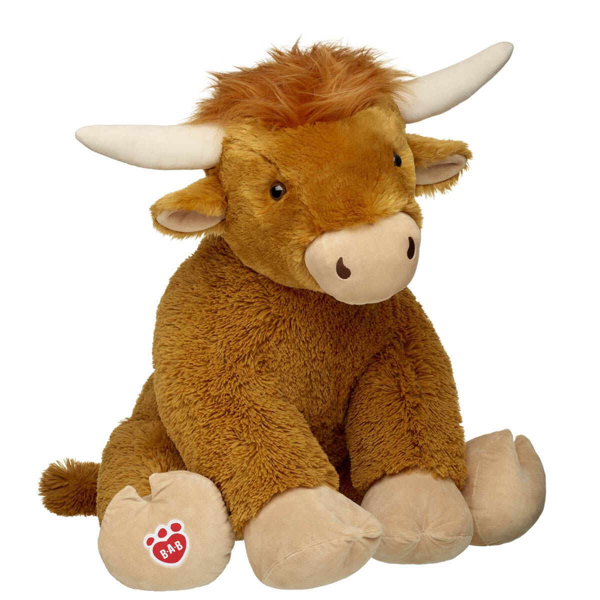 Giant Shaggy Highland Cow Stuffed Animal