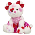 Be Mine Kitty Stuffed Animal Red Bows Gift Set