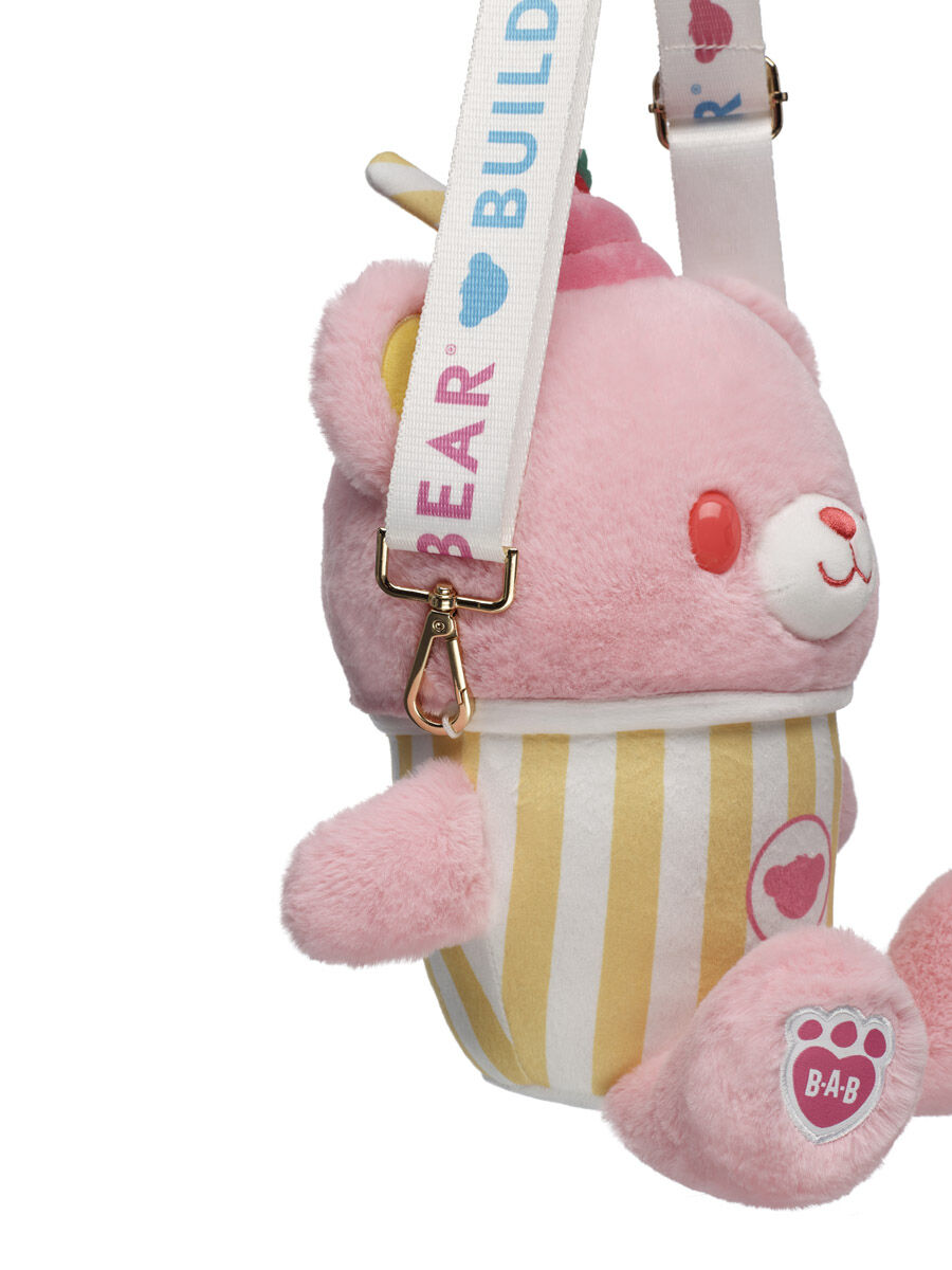 Strawberry Lemonade Bear Slushie Plushie | Build-A-Bear
