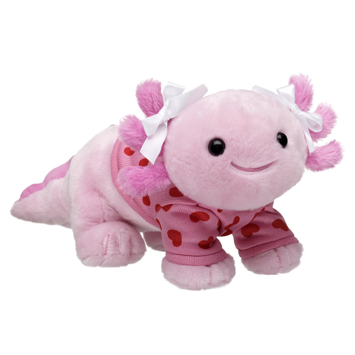 Pink Axolotl Stuffed Animal Valentine's Day | Build-A-Bear