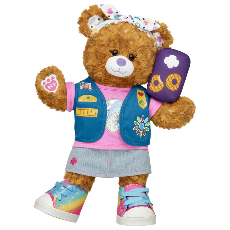 Girl Scout Coconut Caramel Cookie Teddy Bear Daisy Gift Set with Headband - Build-A-Bear Workshop®