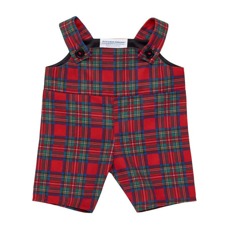 Holiday Tartan Overalls | Build-A-Bear