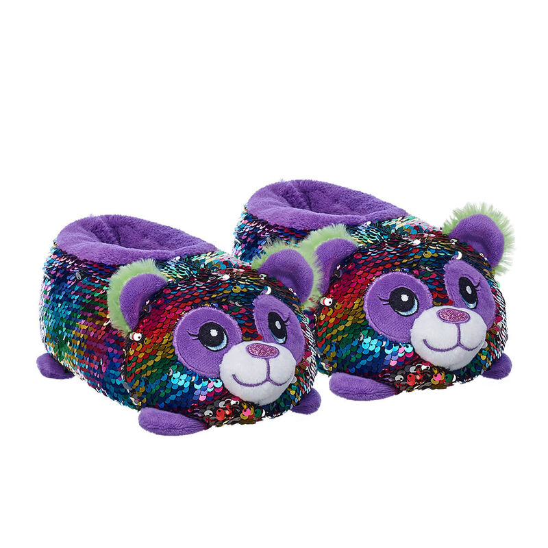 Panda Sequin Slippers