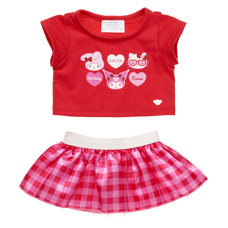Sanrio® Hello Kitty® and Friends Galentine's Day Outfit for Plush Toys - Build-A-Bear Workshop®