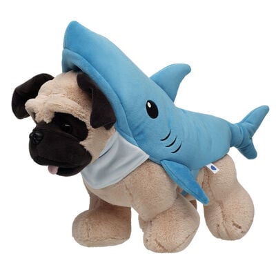 Promise Pets&trade; Pug Stuffed Animal Shark Costume Gift Set